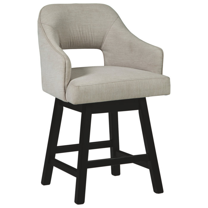 Laurel Foundry Modern Farmhouse Nestor Swivel Upholstered Counter Stool